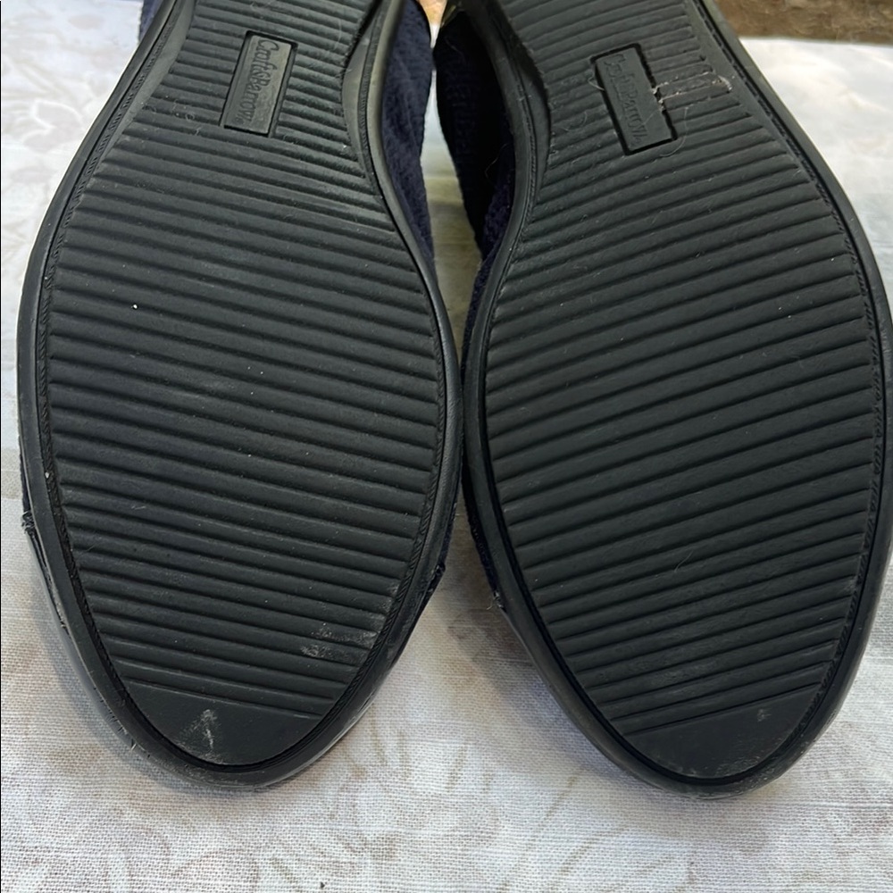 Croft & Barrow with Ortholite Dark Blue Ballet Flats with Patent Toe - Picture 11 of 12